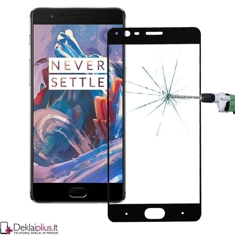 Telefono ekrano grūdintas stiklas - per visą ekraną (Oneplus 3/3T) Telefono ekrano grūdintas stiklas - per visą ekraną (Oneplus 3/3T)